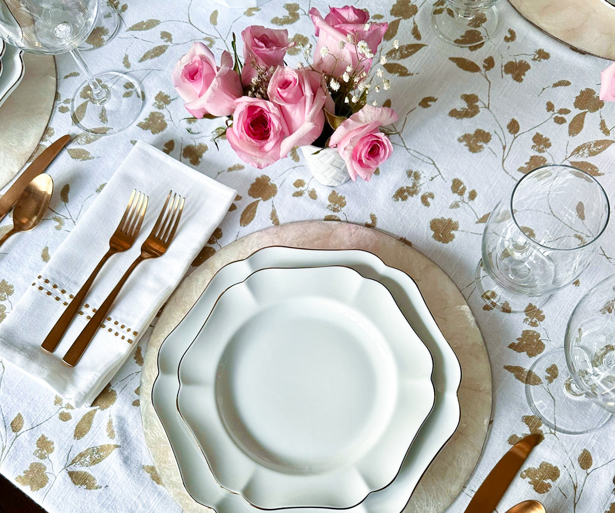 White Dinner Napkins - Pearl Napkins