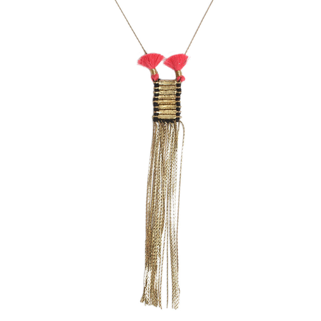 Collar de doble borla