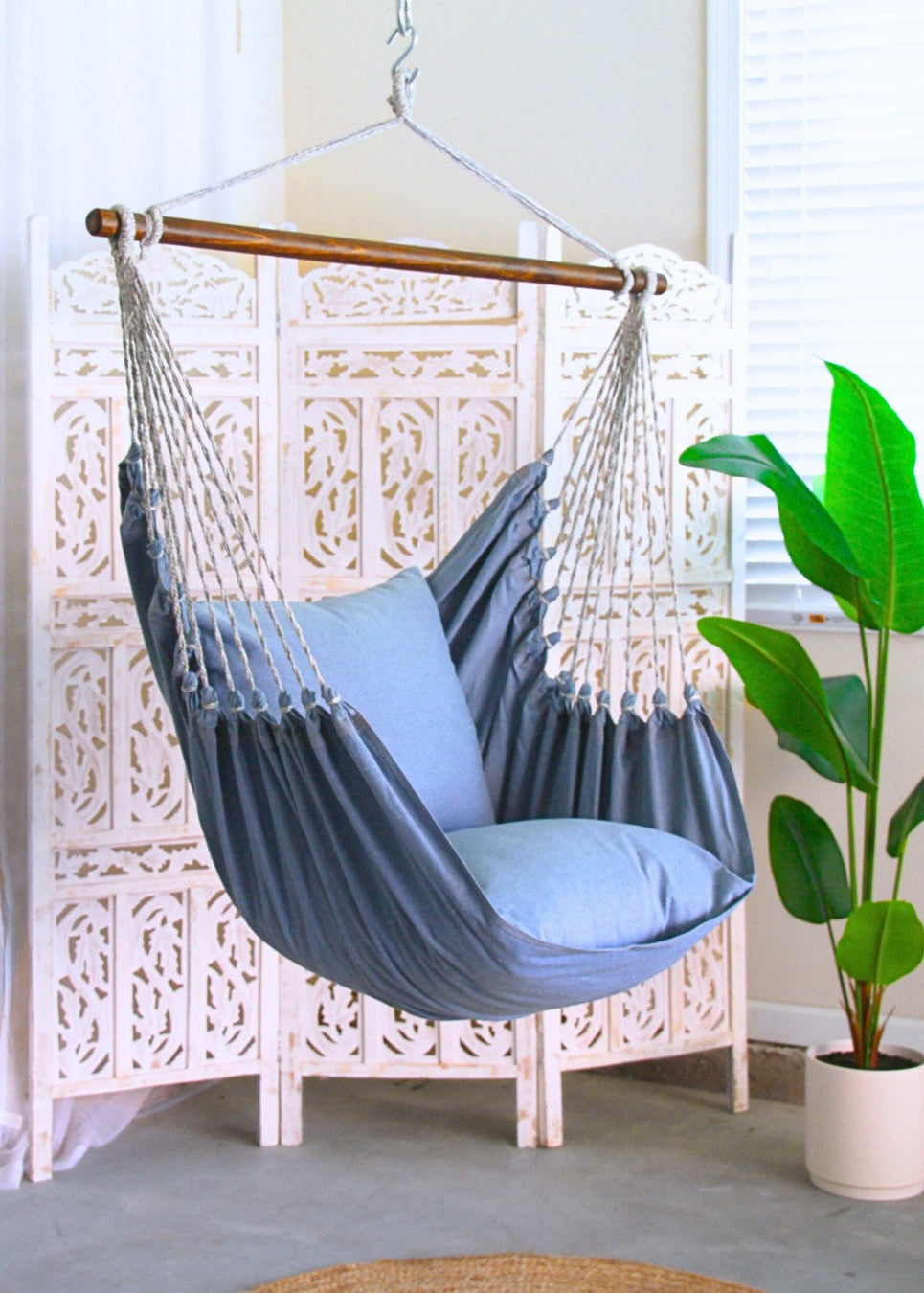 Silla hamaca colgante de interior Blue Jeans | DENIM