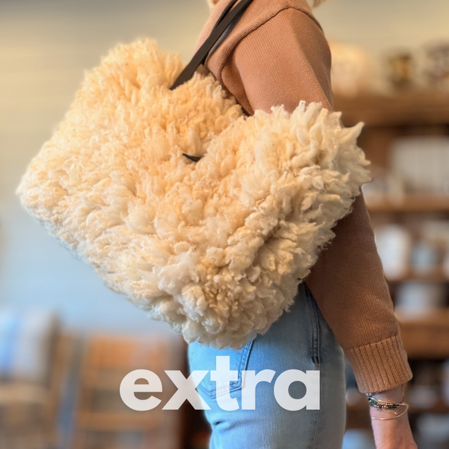 SHERPA BAG sheep fleece handbag