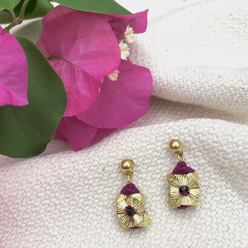Pendientes de flores de Keya