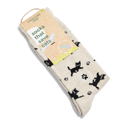 Calcetines que salvan gatos (Gatos beige)
