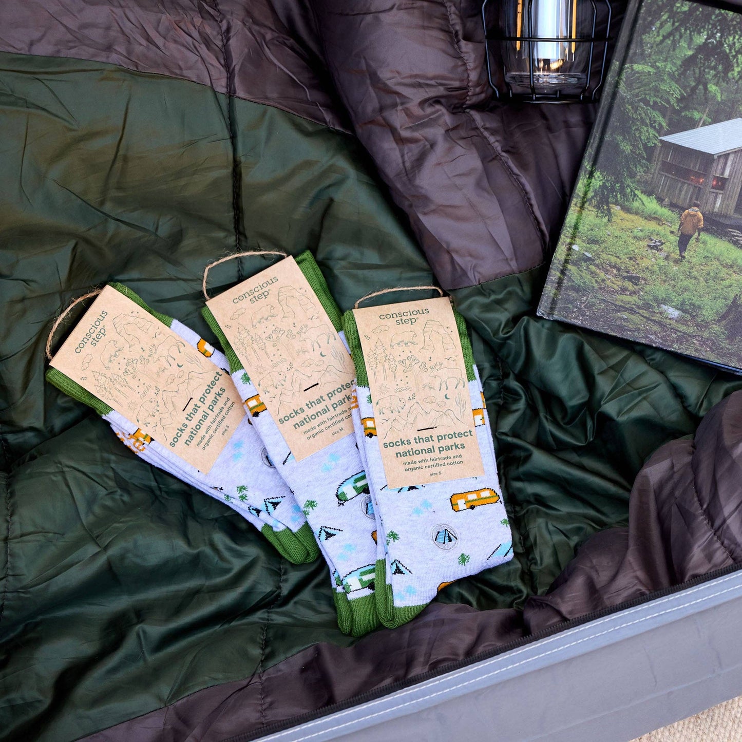 Calcetines que protegen los parques nacionales (Green Campers)