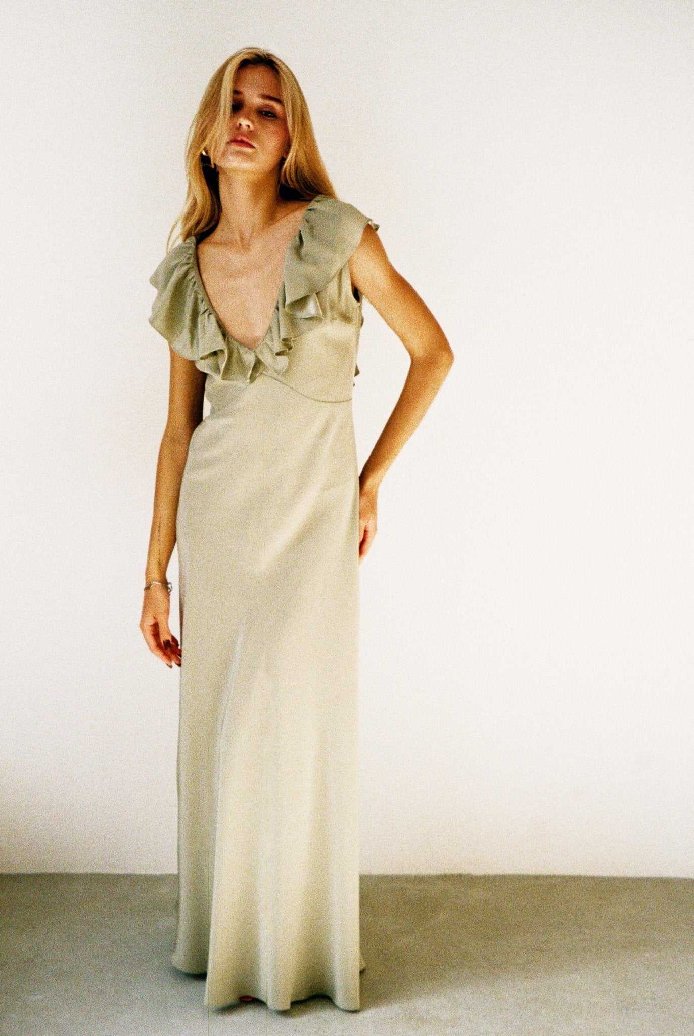 Florence Dress - Sage Green