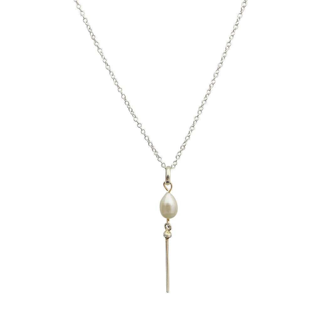 Collar de barra de perlas de agua dulce