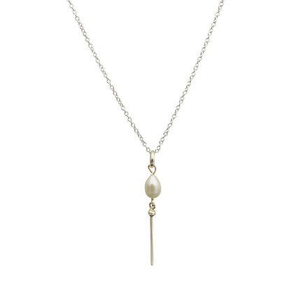 Collar de barra de perlas de agua dulce