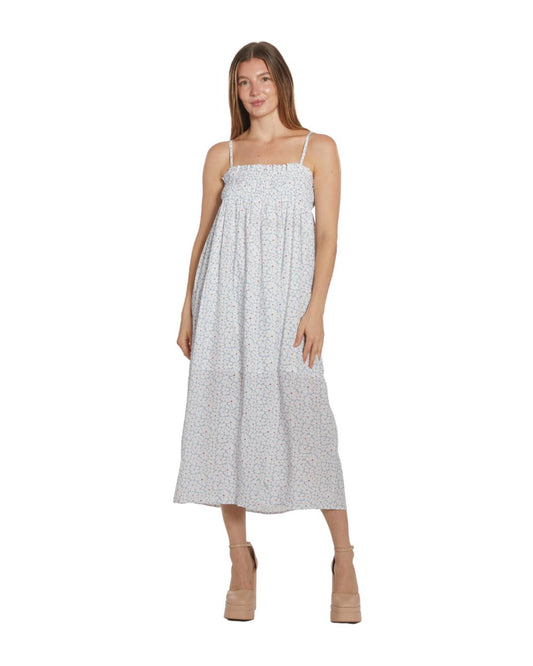 Zoe Dress - White-blossom