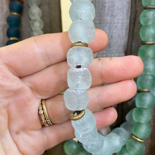 Pulsera de cristal • Azul cielo