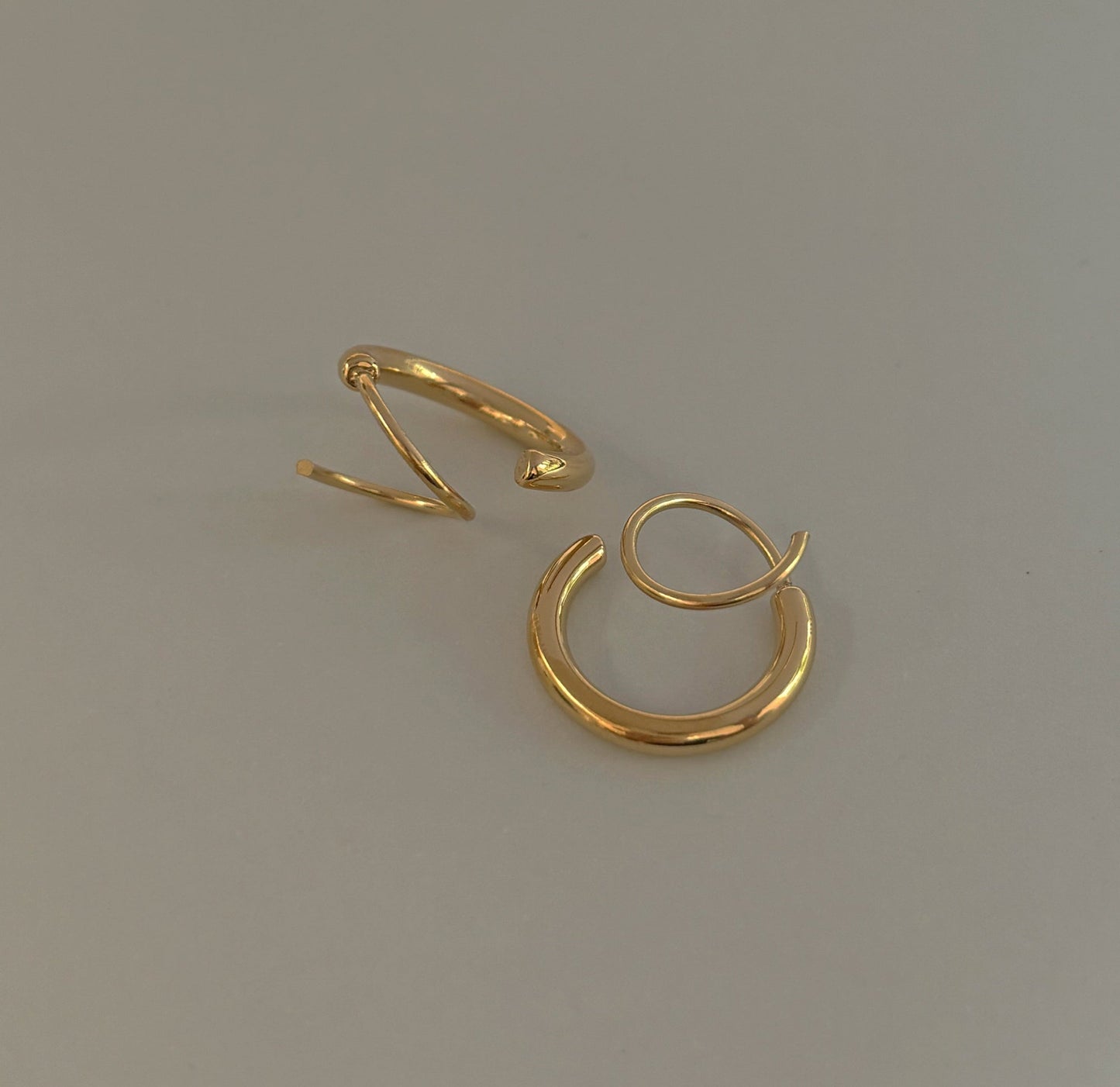 PENDIENTES DE ARO DOBLE MICKY 2 EN 1
