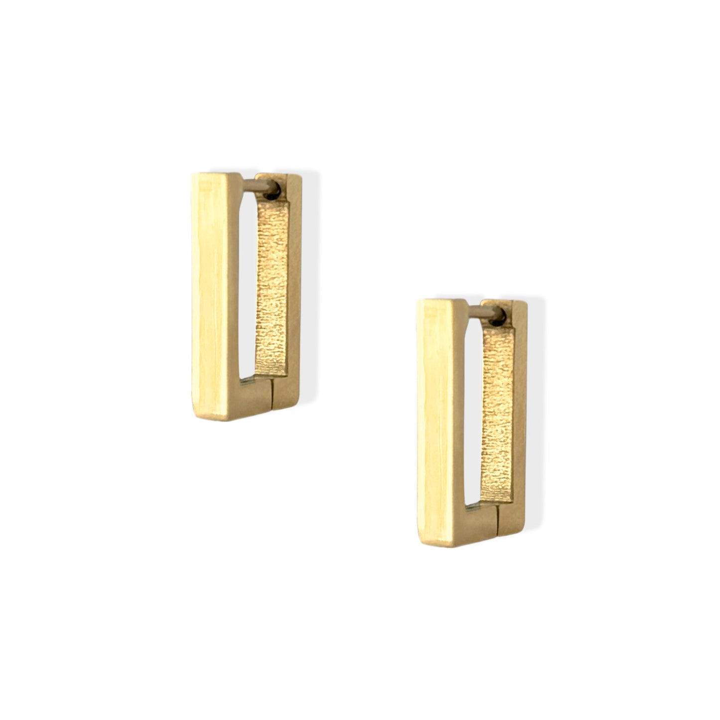 PENDIENTES RECTANGULARES DE ORO ELODIE