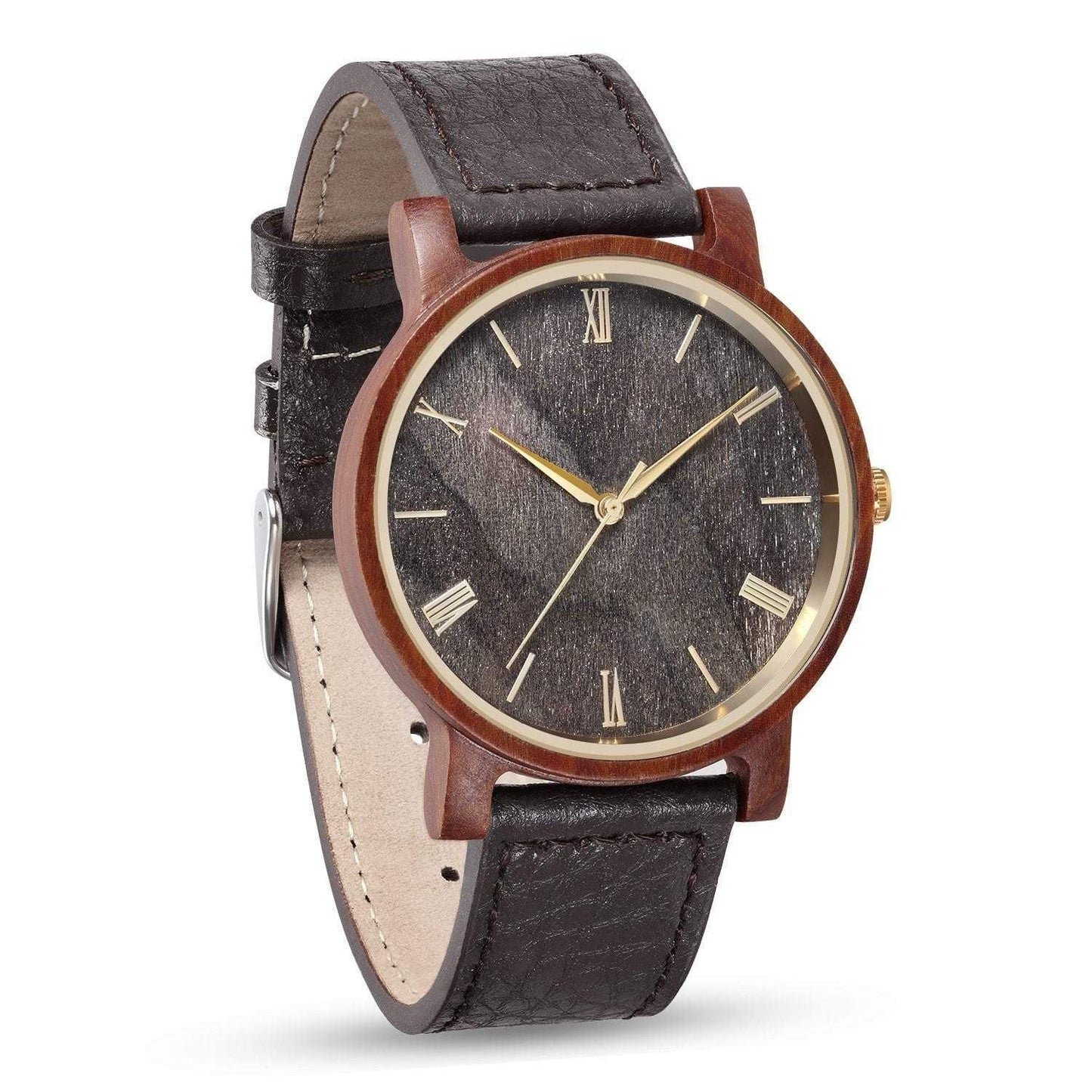 Juego de 10 relojes de madera para padrinos de boda, color rojo Arce