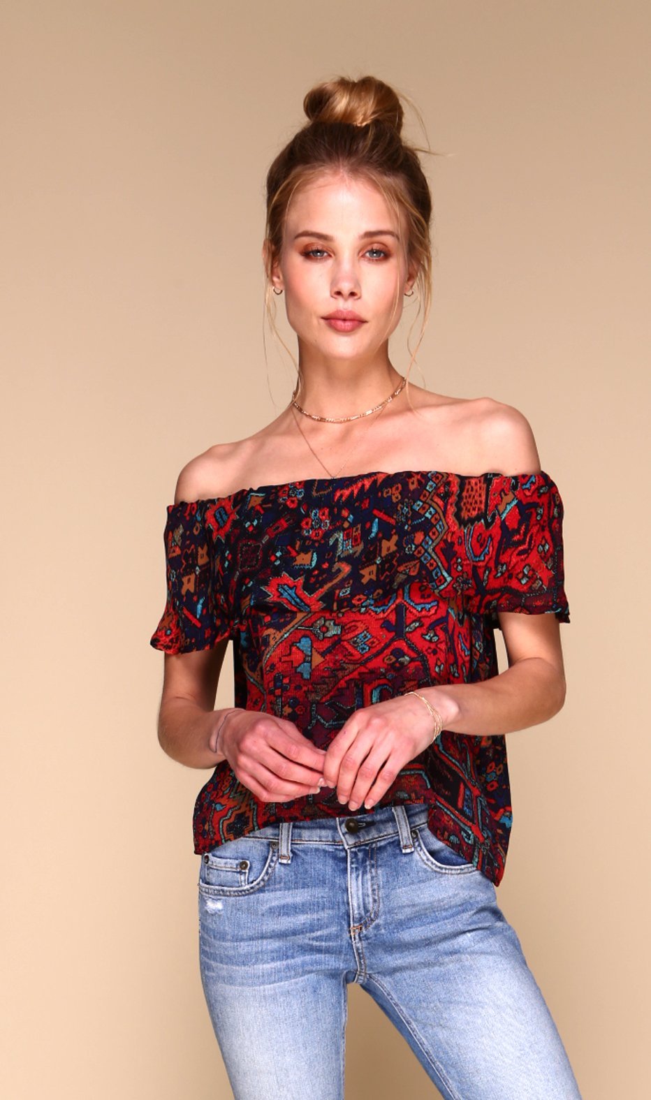 Blusa Gueverra | Estampado bohemio