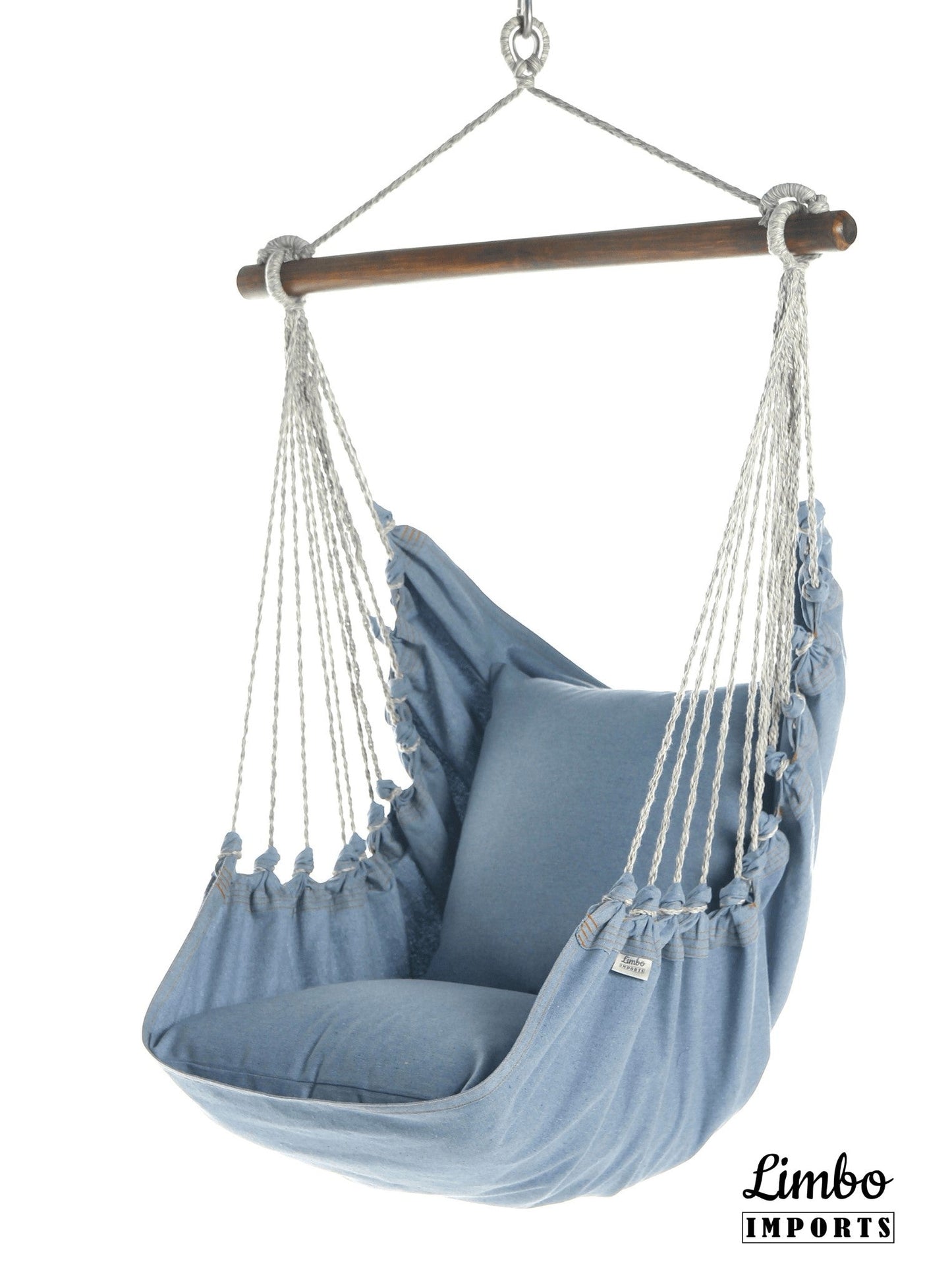 Silla hamaca colgante pequeña de mezclilla azul | DENIM Jr.