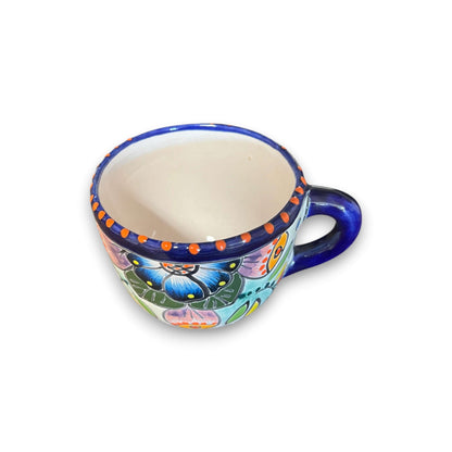 Taza de Talavera | Taza de cerámica mexicana pintada a mano