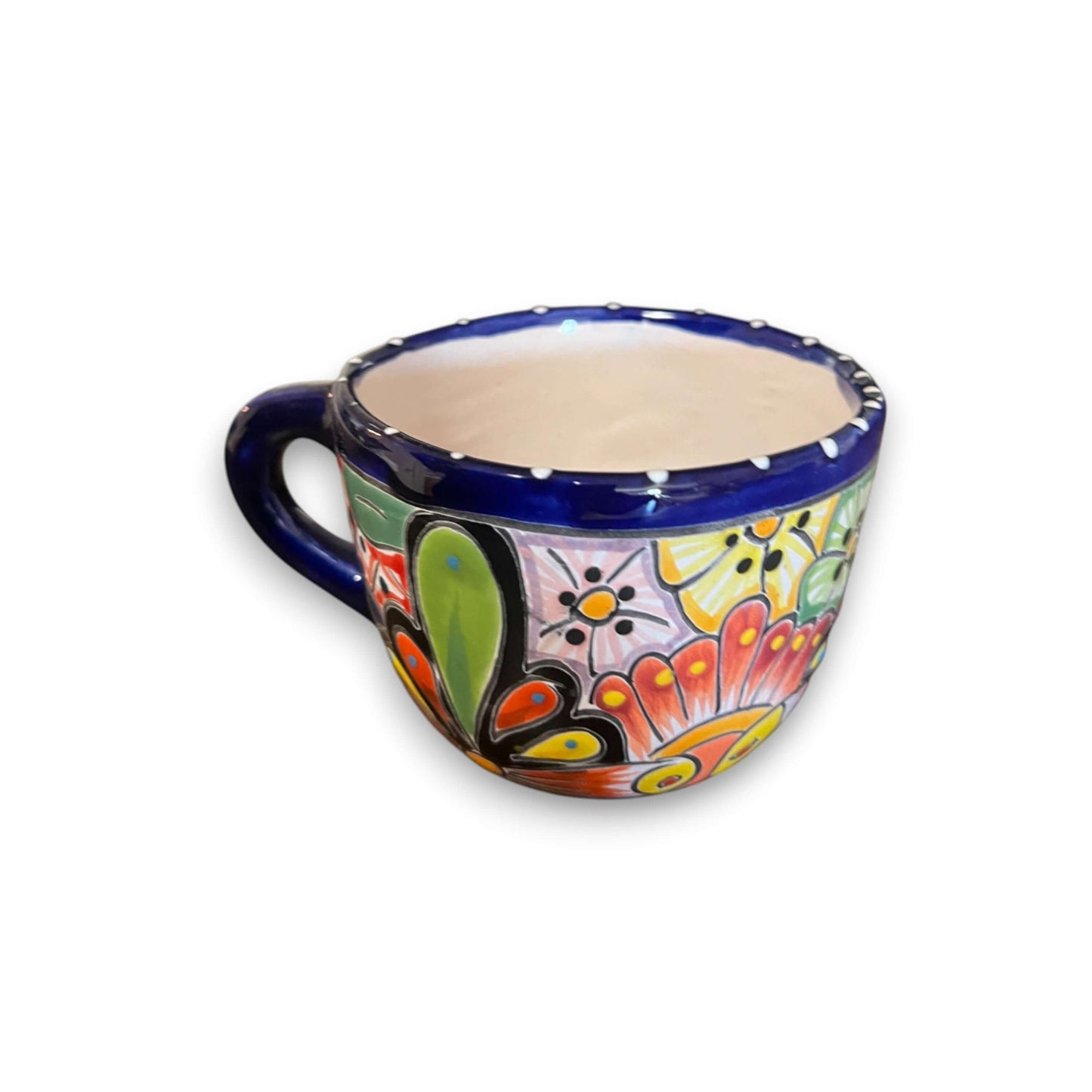 Taza de Talavera | Taza de cerámica mexicana pintada a mano
