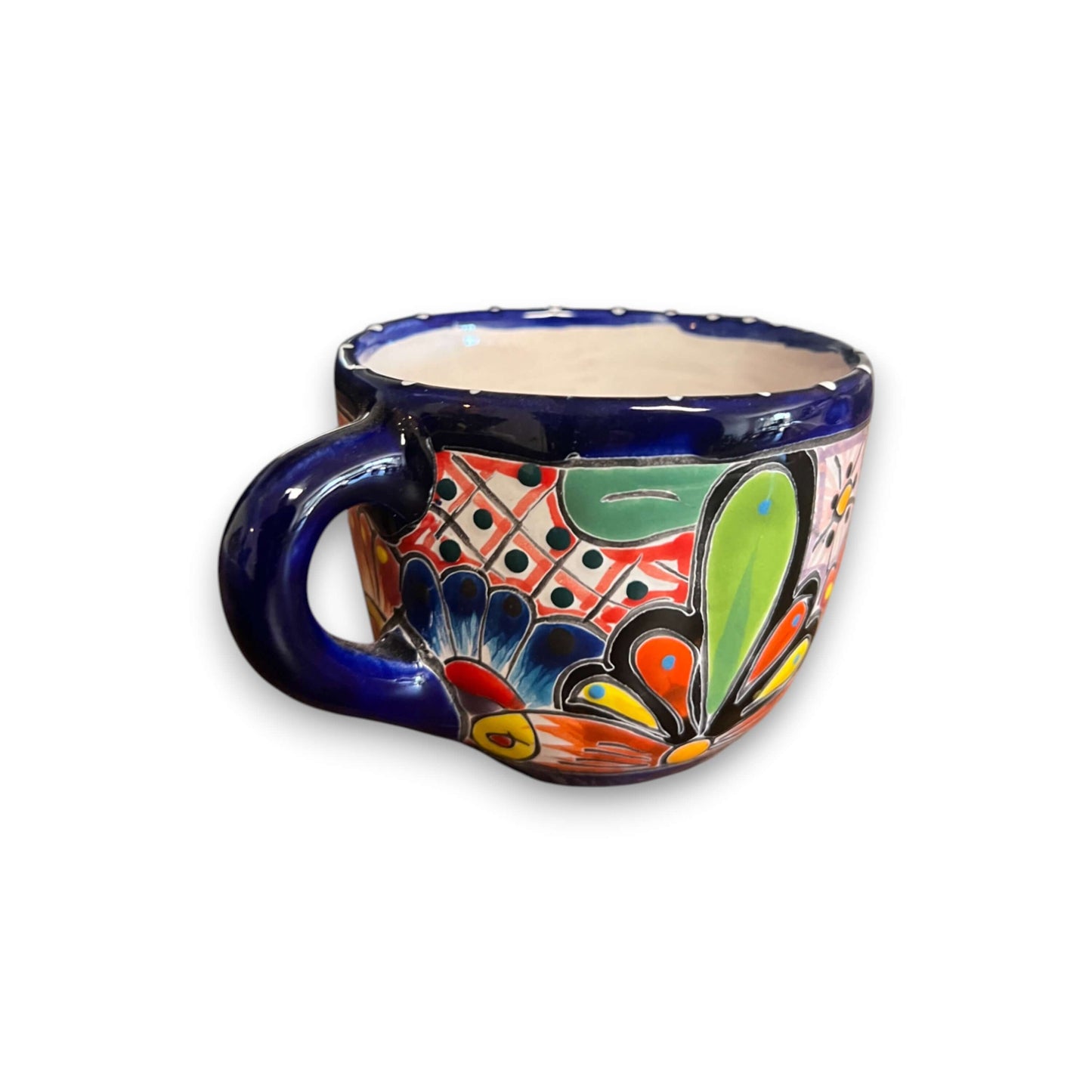 Taza de Talavera | Taza de cerámica mexicana pintada a mano