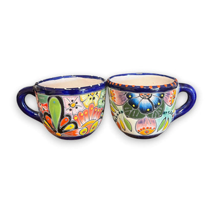 Taza de Talavera | Taza de cerámica mexicana pintada a mano