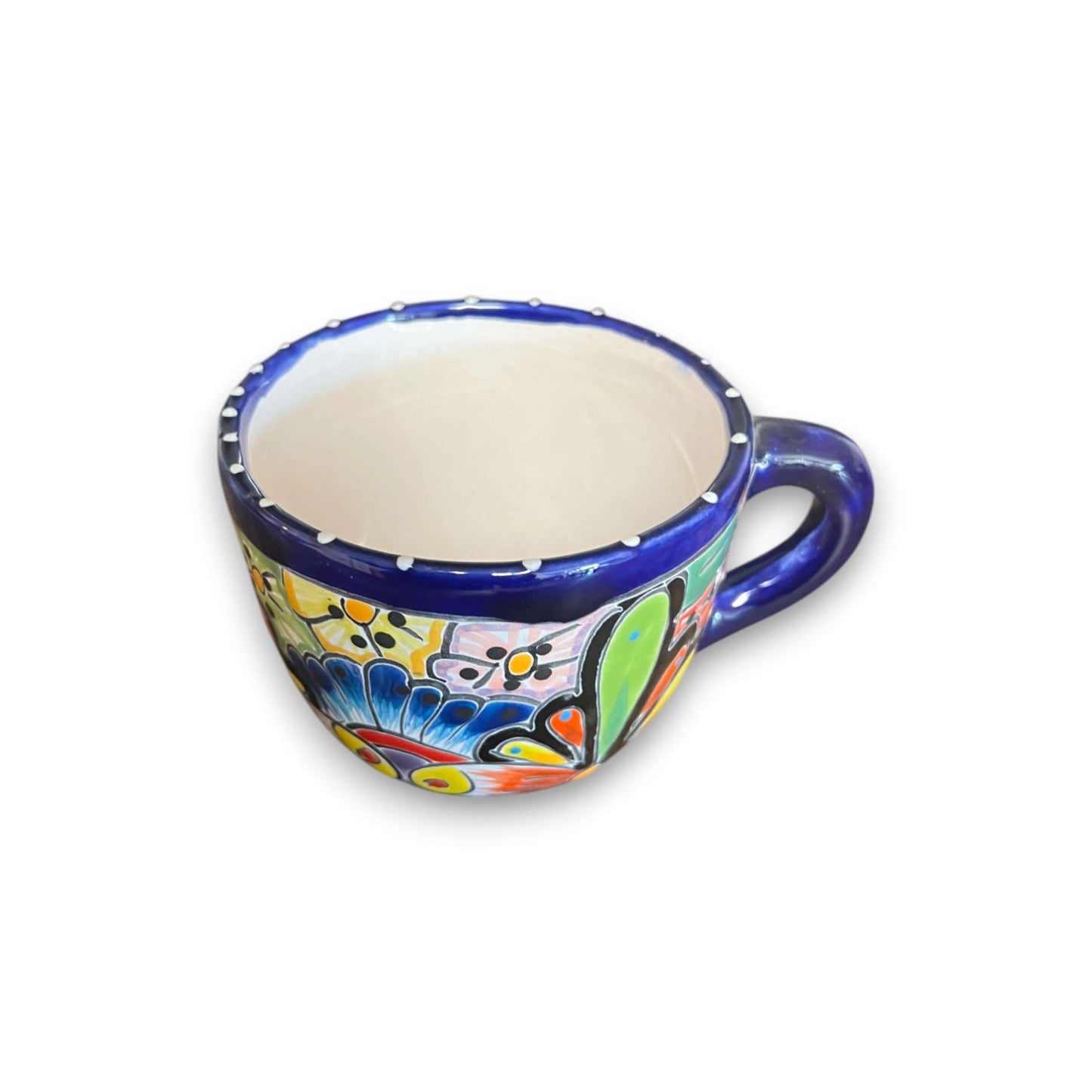 Taza de Talavera | Taza de cerámica mexicana pintada a mano