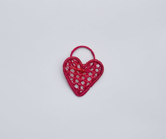 Servilleteros de corazón tejidos a mano – Juego de servilleteros de palma de rafia – Decoración de mesa bohemia costera – Detalles de comedor artesanales hechos a mano