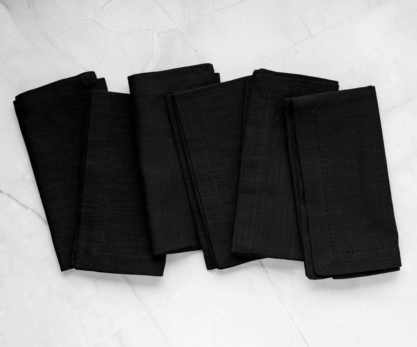 Servilletas de algodón para la cena - Servilletas de tela con dobladillo