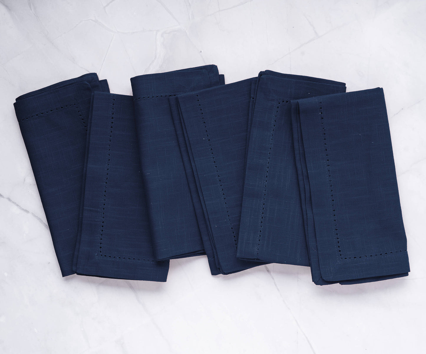 Servilletas de algodón para la cena - Servilletas de tela con dobladillo