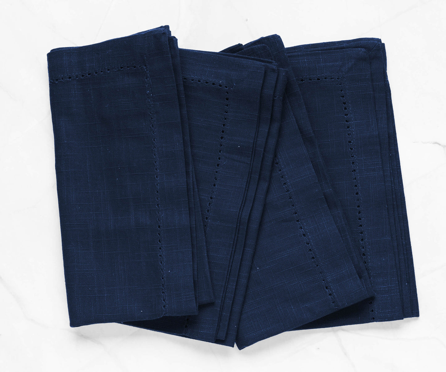 Servilletas de algodón para la cena - Servilletas de tela con dobladillo