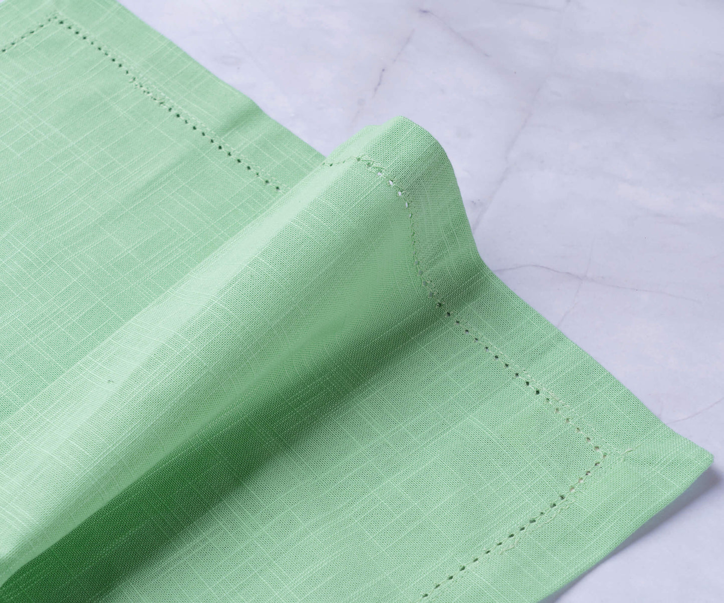 Sage Green Napkins - Hemstitch Napkins