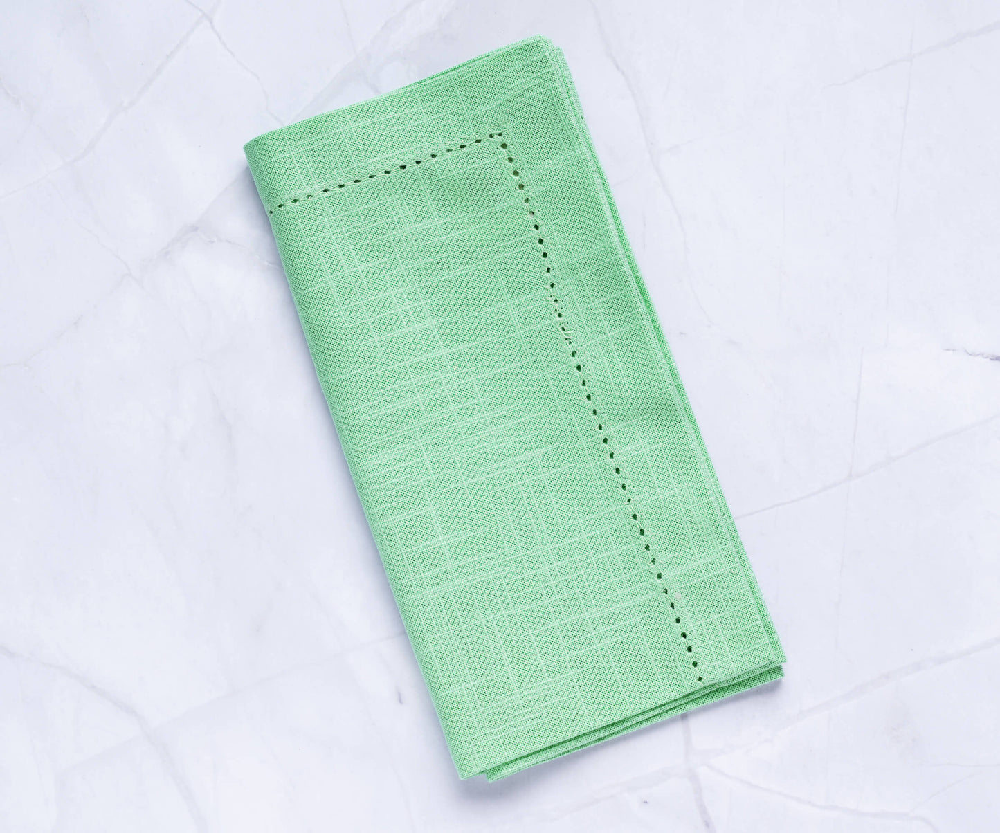 Sage Green Napkins - Hemstitch Napkins