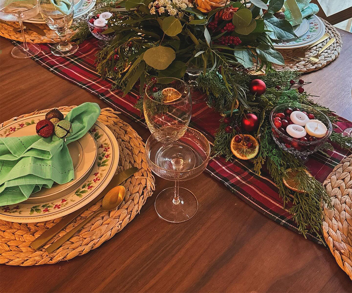 Servilletas de algodón para la cena - Servilletas de tela con dobladillo