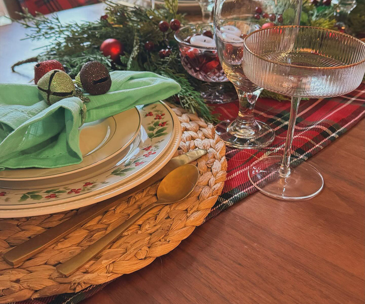 Servilletas de algodón para la cena - Servilletas de tela con dobladillo