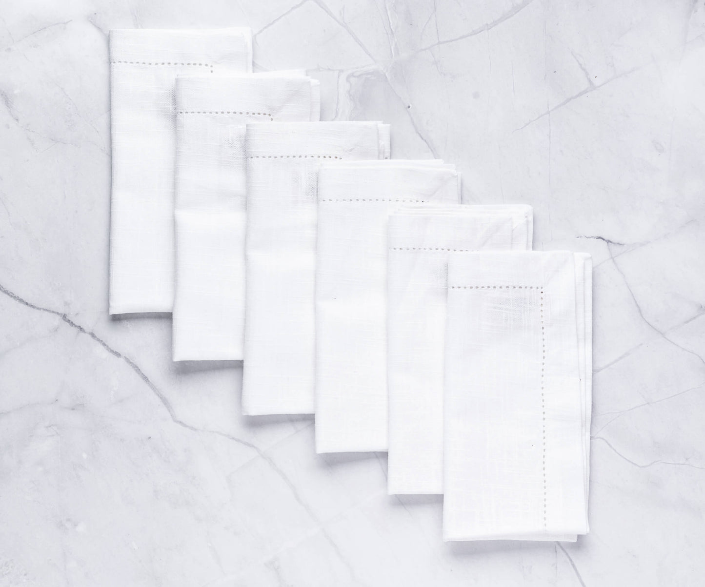 Servilletas de algodón para la cena - Servilletas de tela con dobladillo