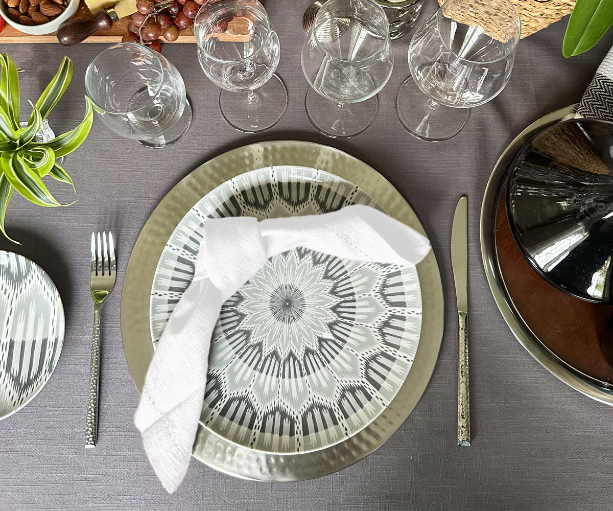 Servilletas de algodón para la cena - Servilletas de tela con dobladillo