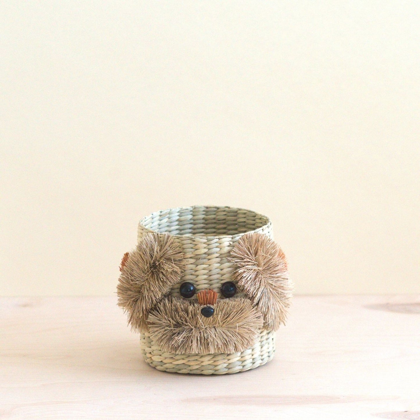 Dog 6" Seagrass Basket Planter - Planter Basket | LIKHÂ