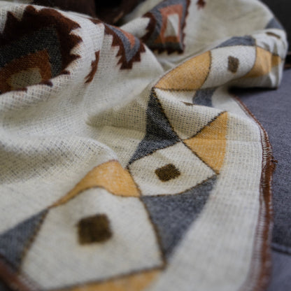 Andean Alpaca Wool Blanket - Mojave (Throw)