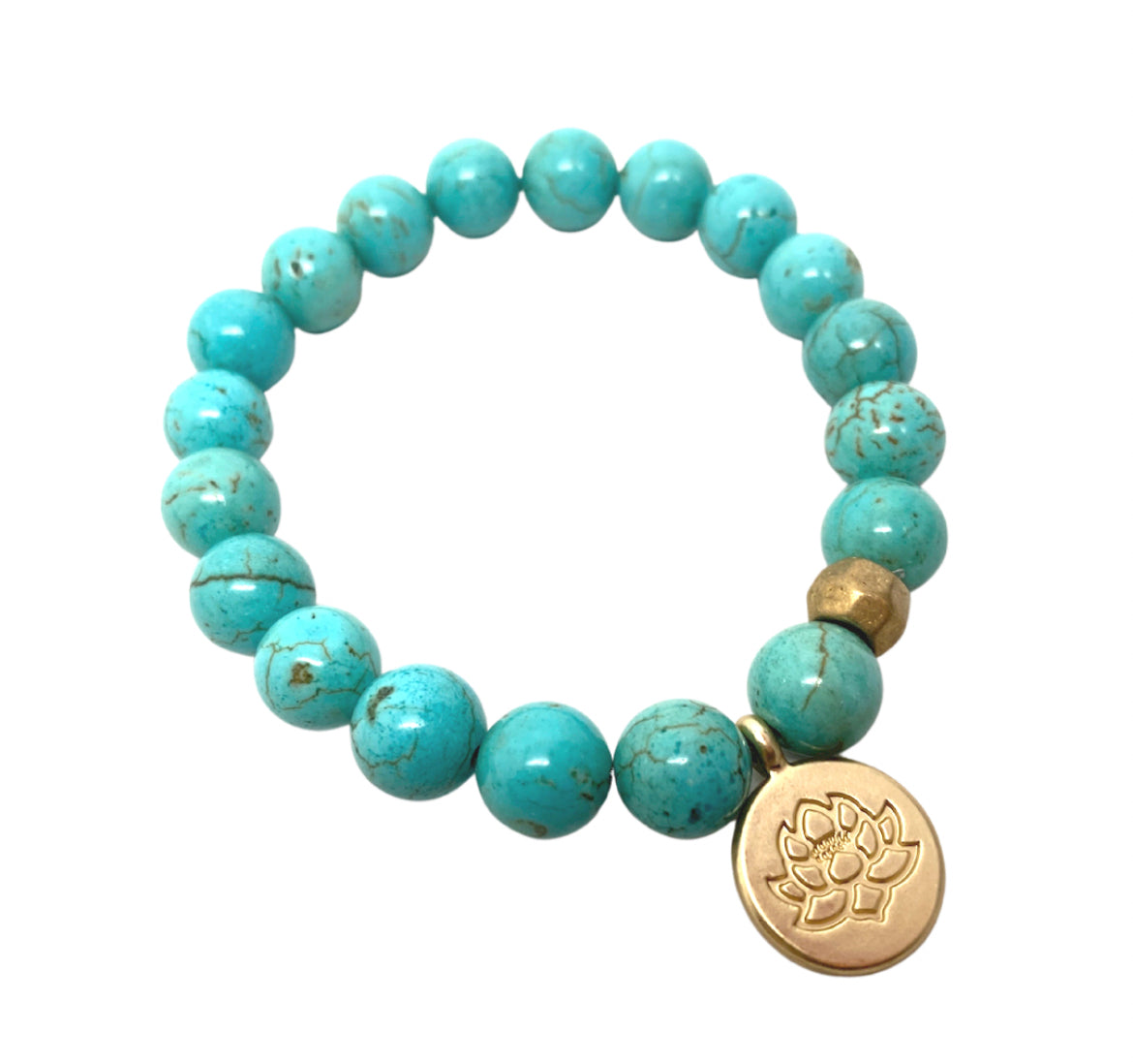 Pulsera de howlita turquesa