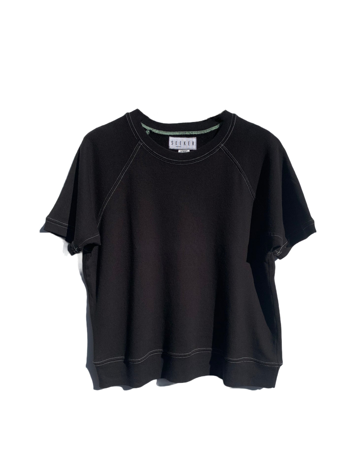 Camisa vintage de manga corta raglán