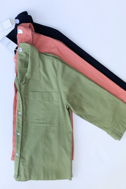 Camisa extragrande con botones de SALUA