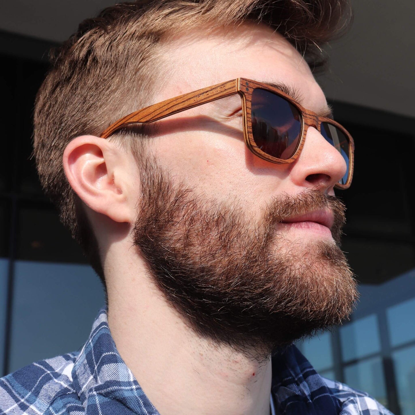 Ziggy Zebrawood Wayfinder Sunglasses | Polarized