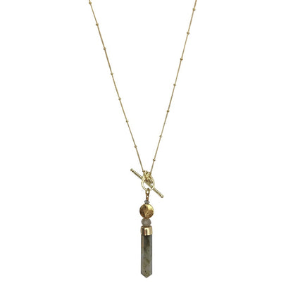 Collar de lazo de labradorita