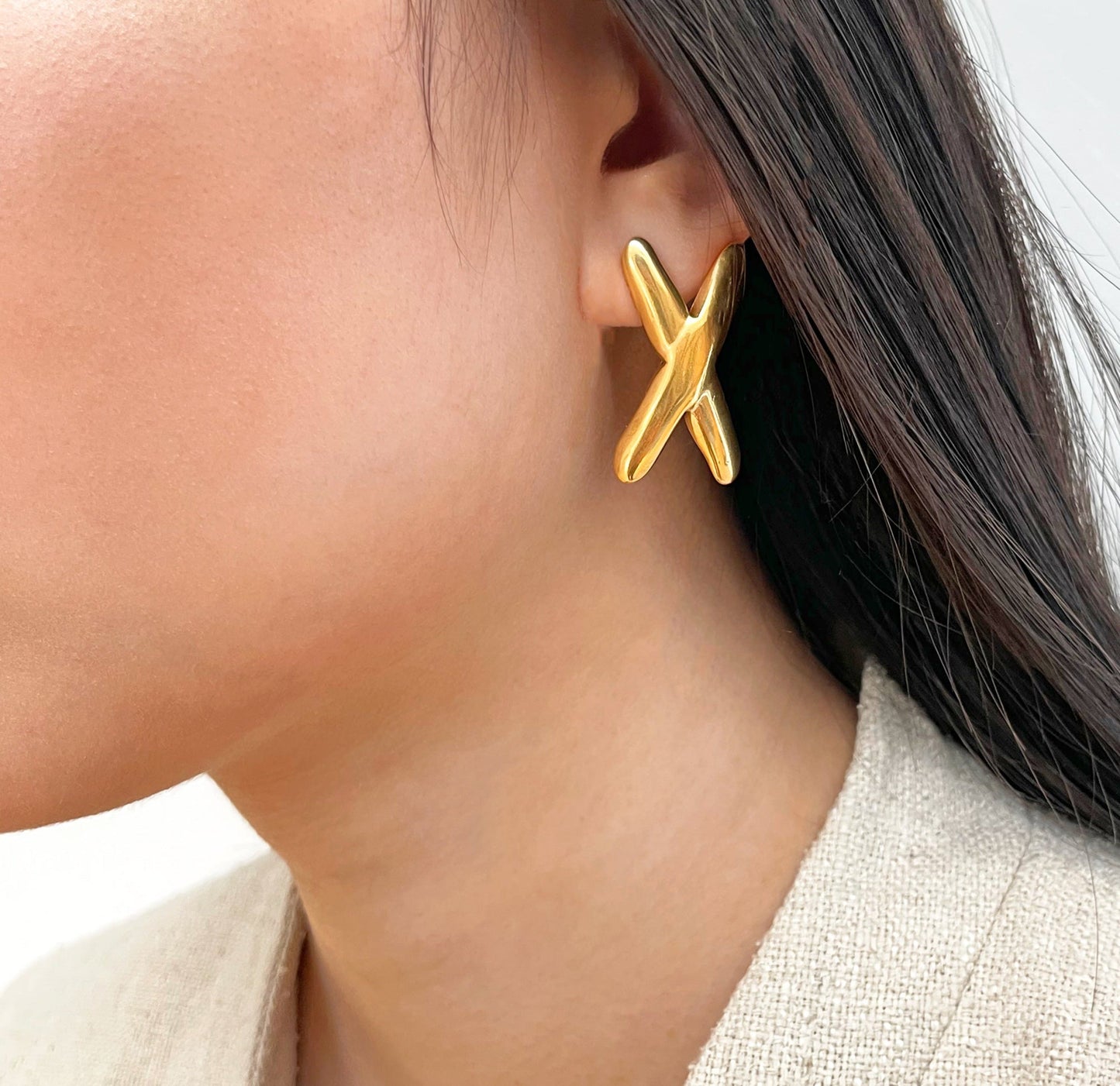 Pendientes ETTA GOLD X