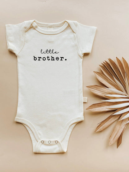 Body de bebé de manga corta de algodón orgánico Little Brother