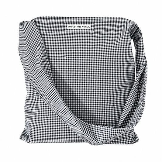 Boyfriend Shirt Bag Houndstooth