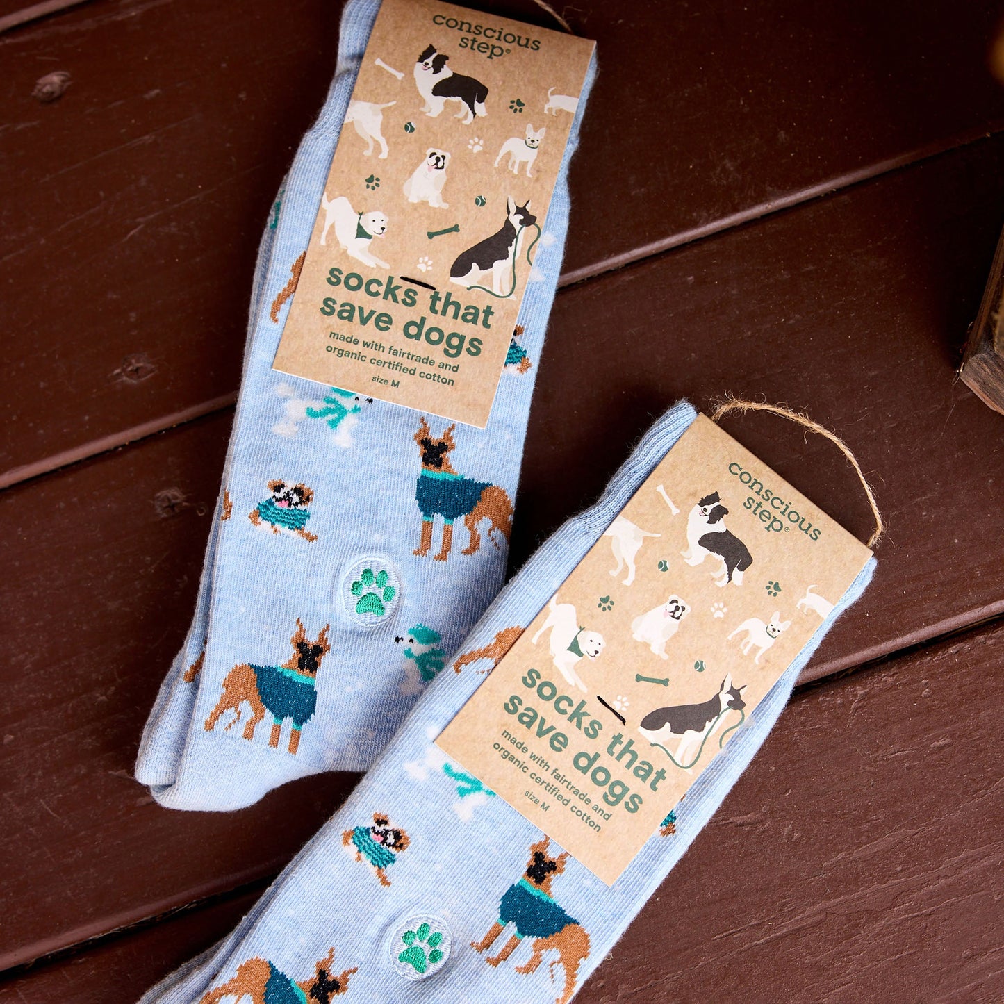 Calcetines que salvan perros