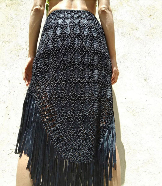 Menek Handmade Macrame Skirt V