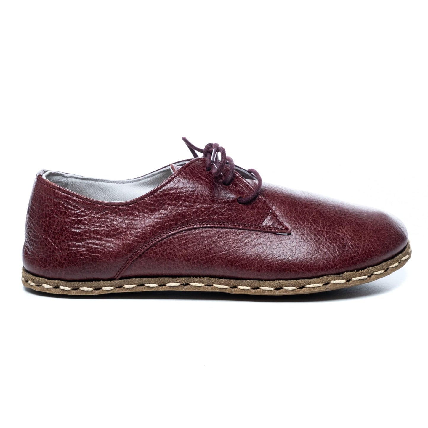 Oxfords burdeos para hombre