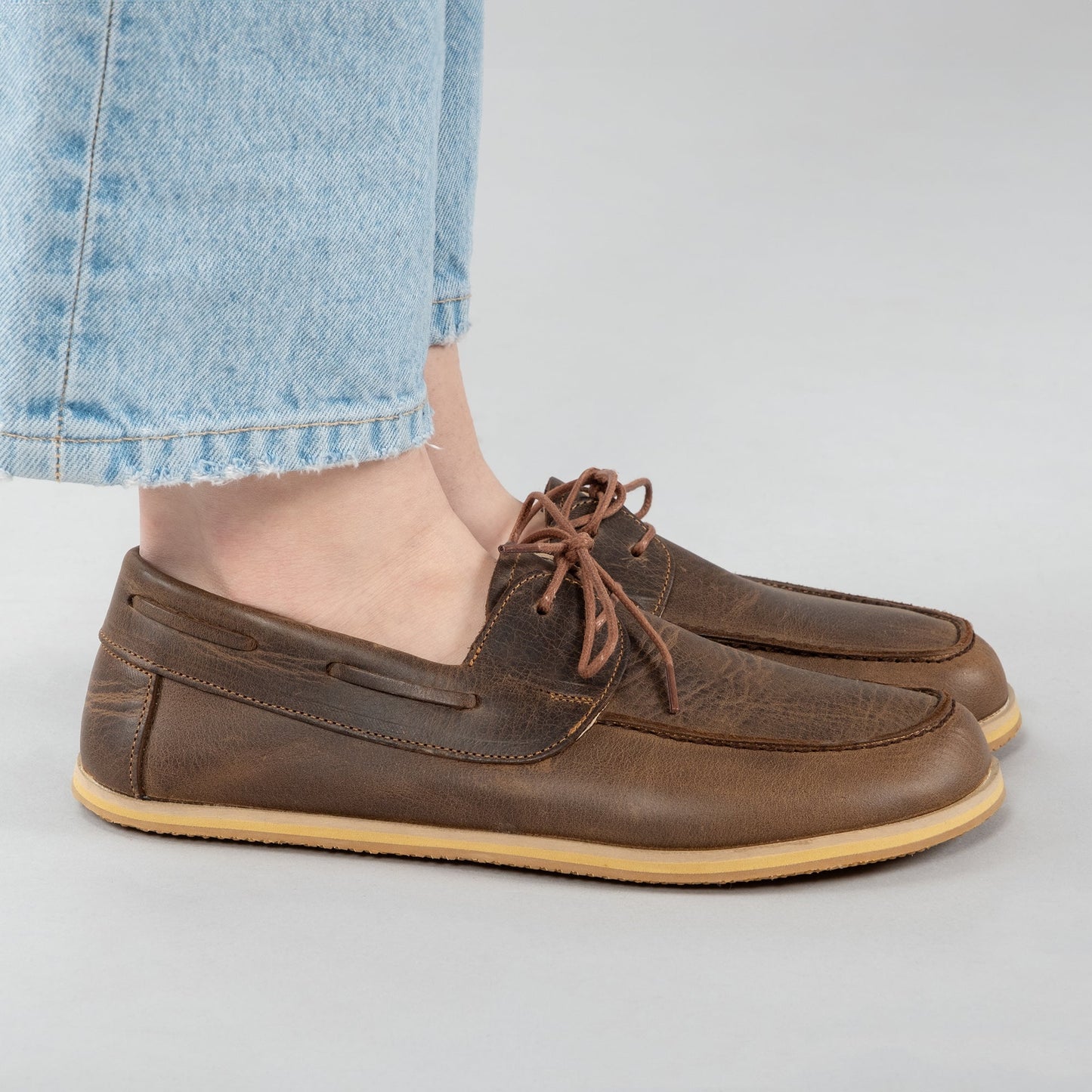 Zapatos náuticos color café para hombre