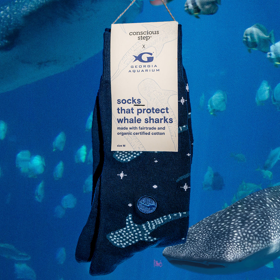 Calcetines que protegen a los tiburones ballena
