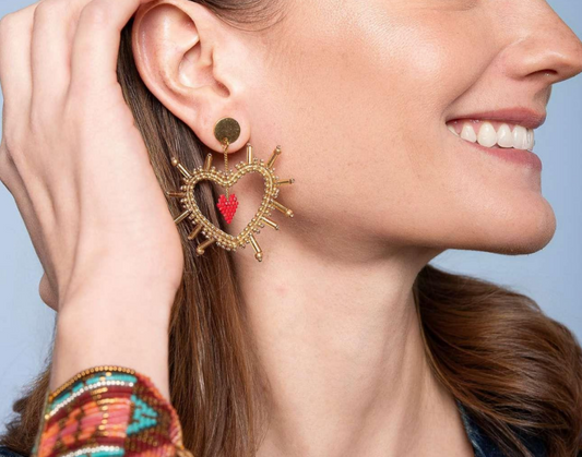 MISHKY Sacred Heart Earrings