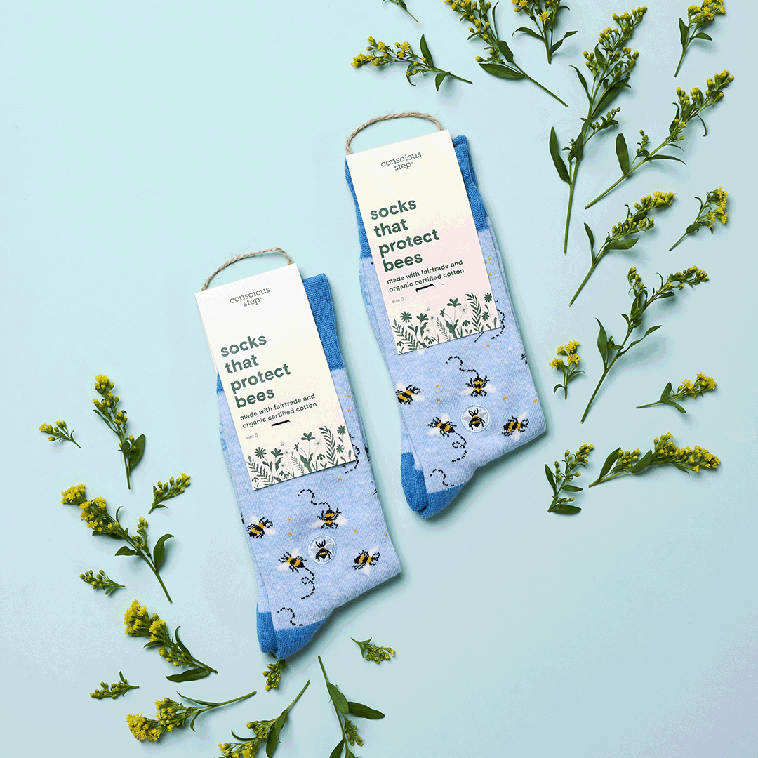 Calcetines que protegen a las abejas