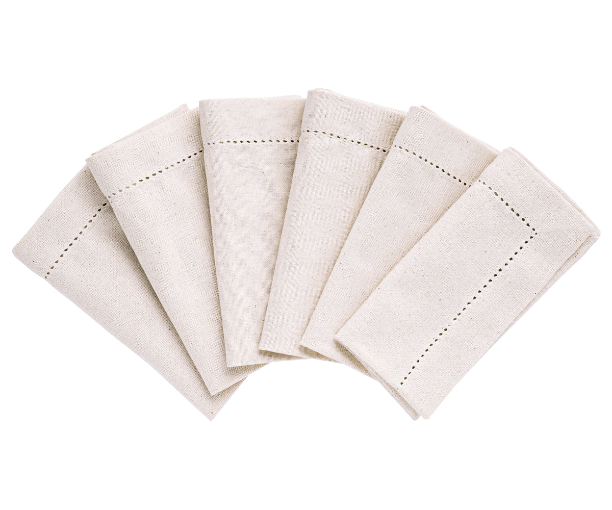 Servilletas con dobladillo - Servilletas de mesa - Servilletas de tela de algodón